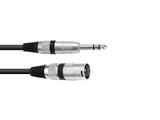 OMNITRONIC Adapter Cable XLR(M)/Jack stereo 2m bk