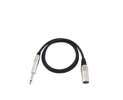 OMNITRONIC Adapterkabel XLR(M)/Jack mono 0.9m bk