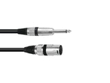OMNITRONIC Adapter Cable XLR(M)/Jack mono 10m bk