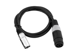 OMNITRONIC Adapterkabel Lautsprecher(F)/XLR(M) 1m bk