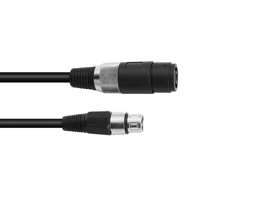OMNITRONIC Adapterkabel Lautsprecher(F)/XLR(F) 1m bk