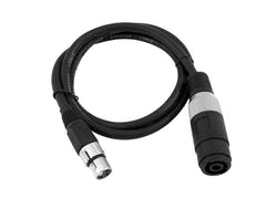 OMNITRONIC Adapterkabel Lautsprecher(F)/XLR(F) 1m bk