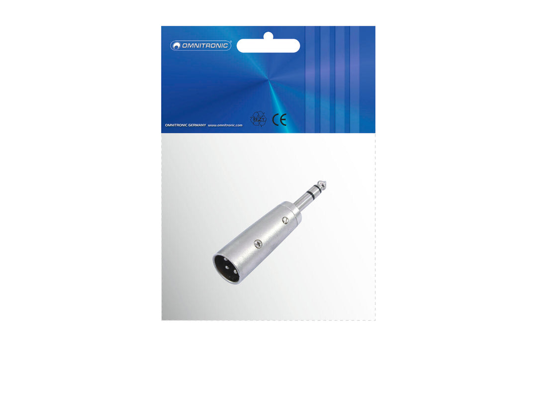 OMNITRONIC Adapter XLR(M)/Jack(M) stereo
