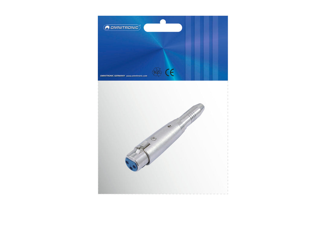 OMNITRONIC Adapter XLR(F)/Klinke(F) mono