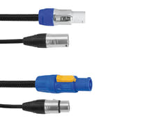 EUROLITE Kombikabel DMX P-Con/3-poliger XLR 1.5m