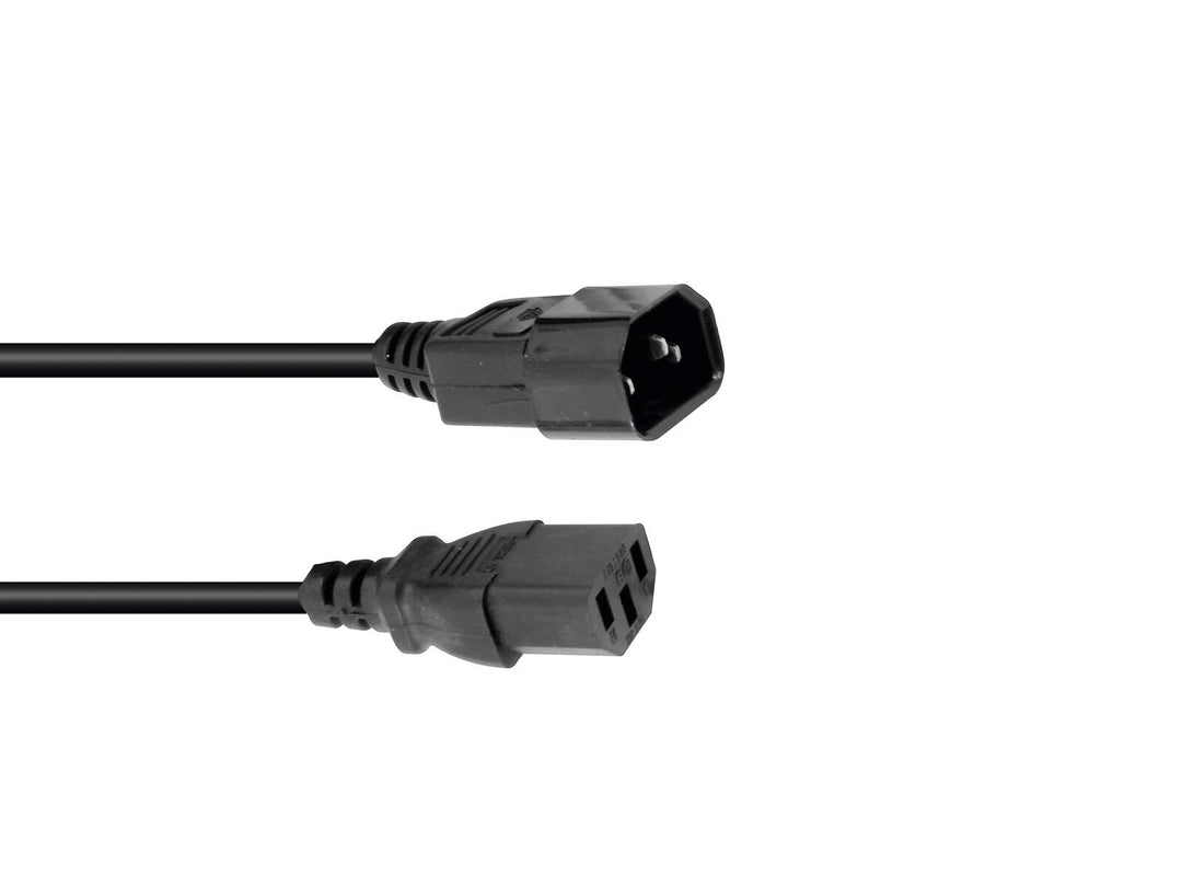 OMNITRONIC IEC-Verlängerung 3x0.75 1m bk
