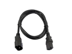 OMNITRONIC IEC-Verlängerung 3x0.75 1.5m bk