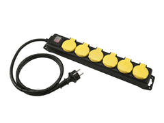 EUROLITE Verteiler 6-fach IP44 bk 1.5m