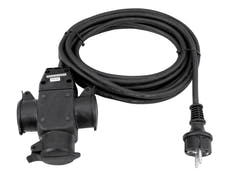 EUROLITE Verlängerung 3x1.5 5m 3-fach