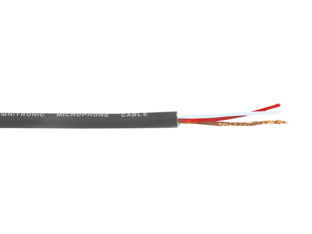 OMNITRONIC Mikrofonkabel 2x0.22 100m bk