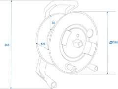 SCHILL Kabeltrommel IT266.RM A=280/C=11