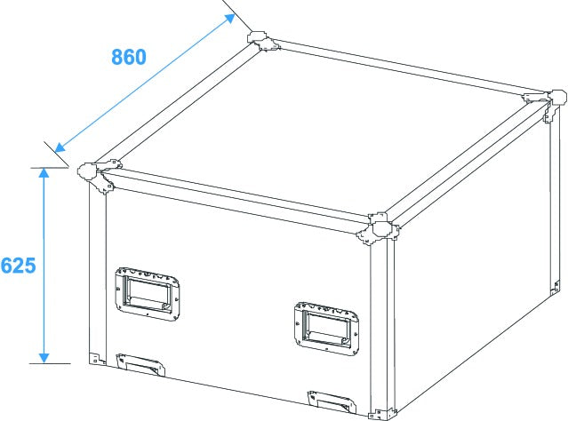 Flightcase für Spiegelkugel (75cm)