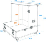 Flightcase für 75 & 100 cm Discokugel - Eurolite