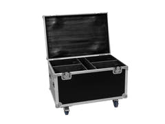 EUROLITE Set 4x LED TMH-X4 weiß + Case mit Rädern
