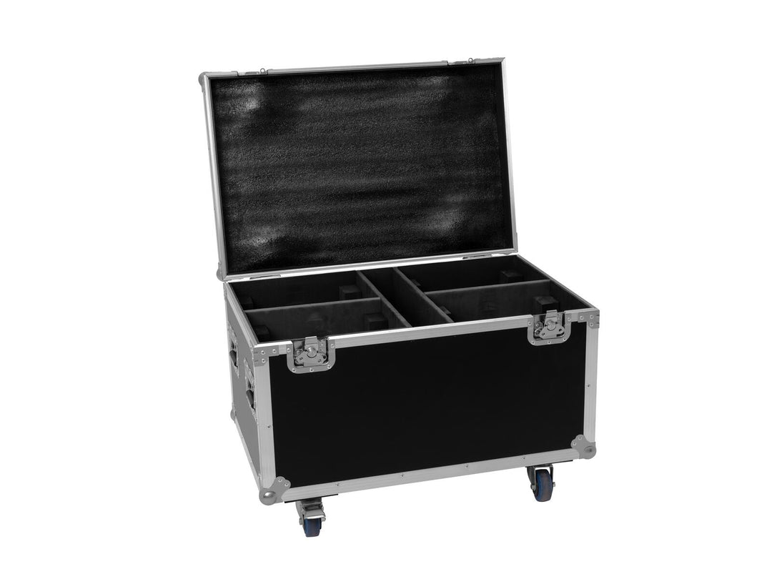 EUROLITE Set 4x LED TMH-X4 weiß + Case mit Rädern