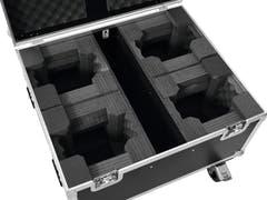 ROADINGER Flightcase 4x LED TMH-X1 Moving Head Beam mit Rollen