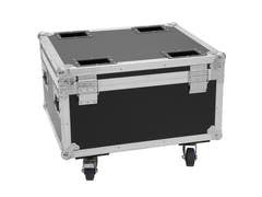 ROADINGER Flightcase 4x AKKU IP PAR 7 QCL WDMX mit Ladefunktion
