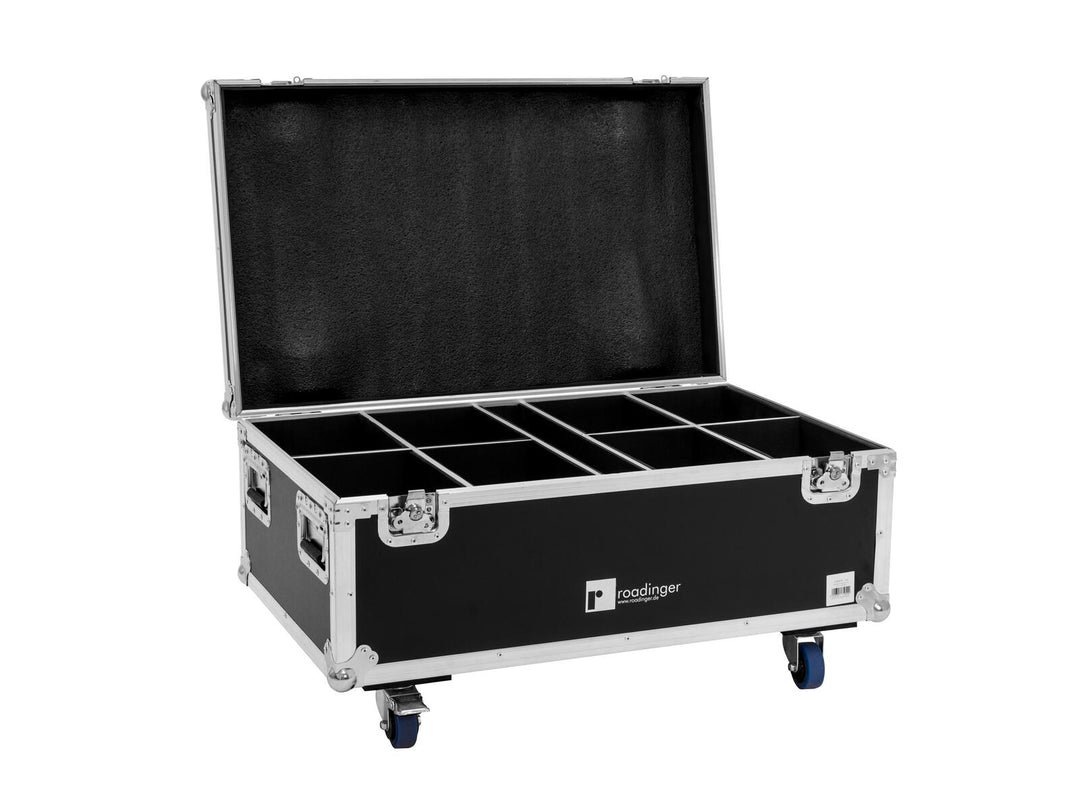 ROADINGER flightcase 8x LED IP PAR 7x10W RGBL