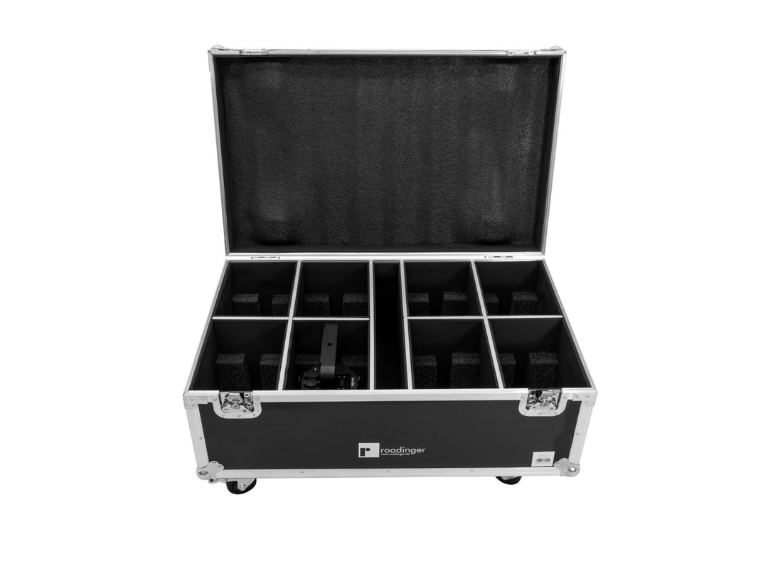 ROADINGER flightcase 8x LED IP PAR 7x10W RGBL