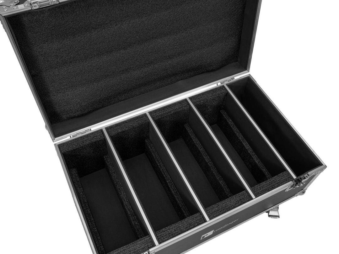 ROADINGER Flightcase für 4x LED CLS-18 QCL RGB/WW mit Rollen