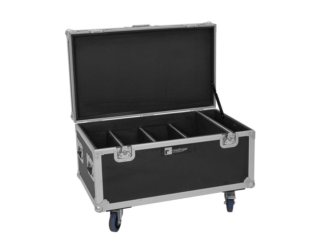 EUROLITE Set 4x Multiflood IP 8x10W RGBW Wash CRMX + Koffer