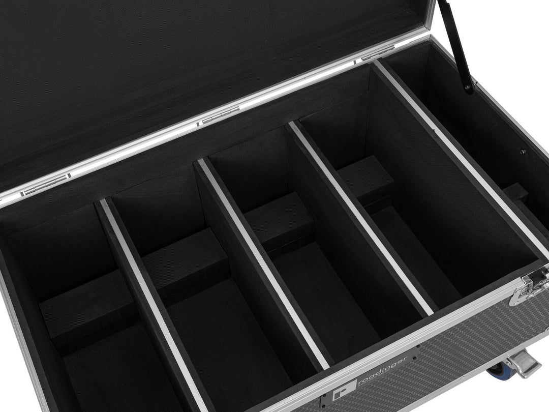 ROADINGER Flightcase 4xMultiflood IP 8x10W RGBW Wash