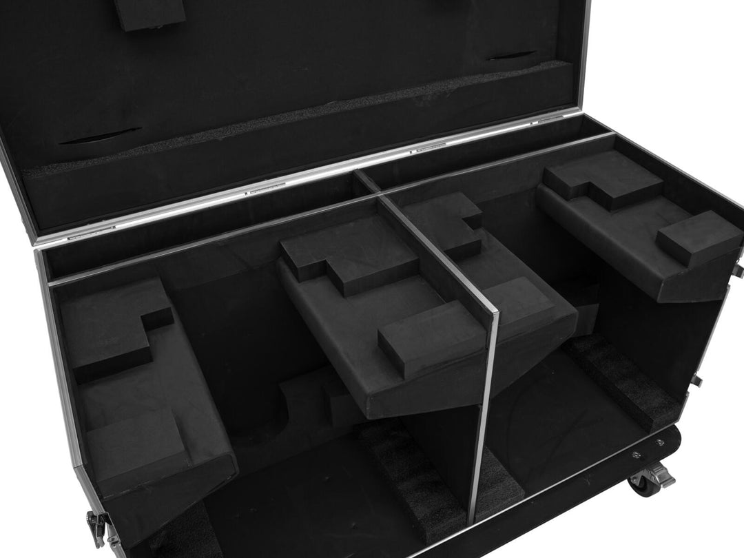 ROADINGER Flightcase für 2x DMH-640 mit Rollen