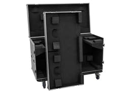 ROADINGER Flightcase für 2x DMH-640 mit Rollen