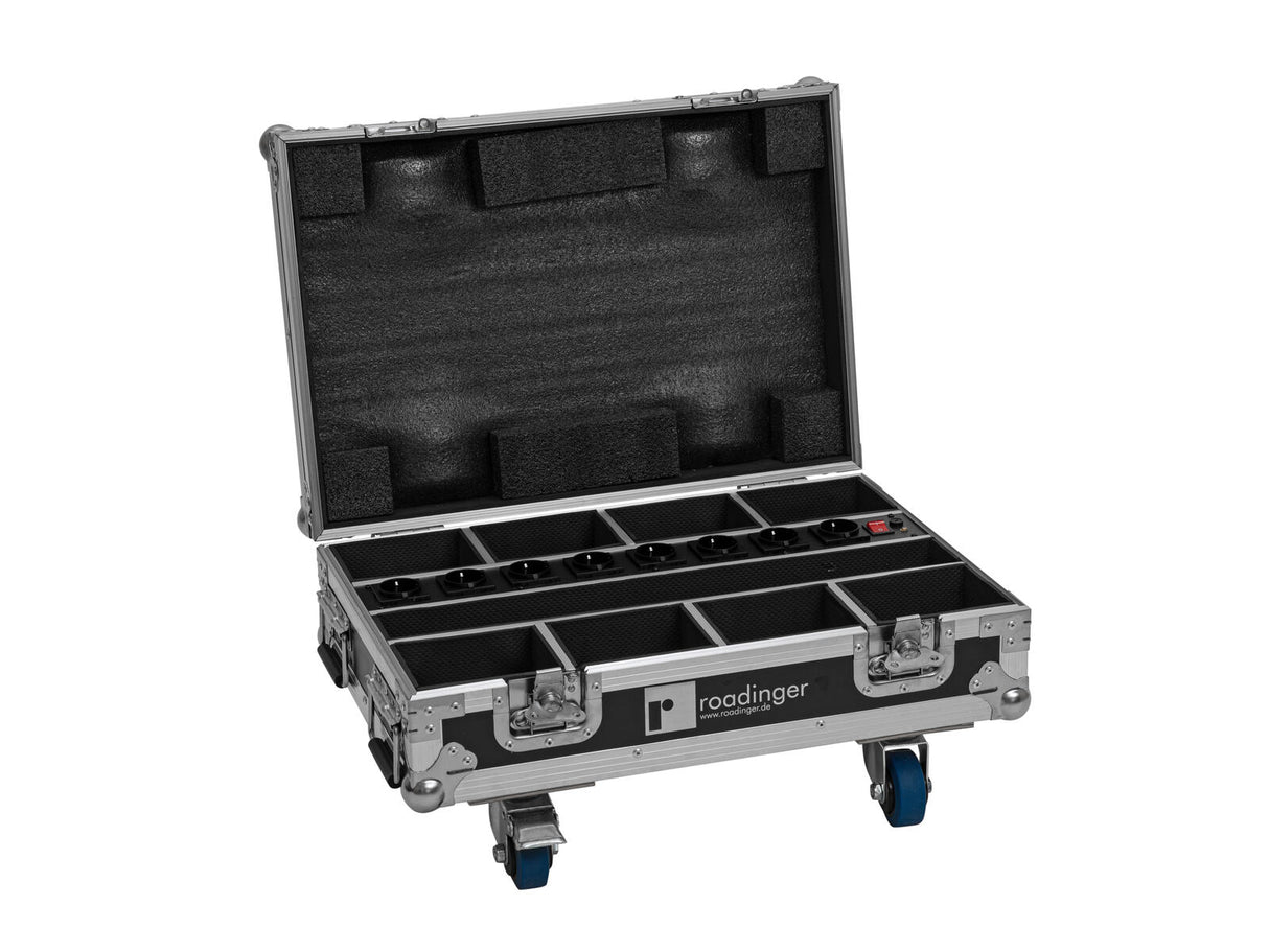 EUROLITE Set 8x AKKU Mini IP UP-4 QCL Spot MK2 + Case with charging function