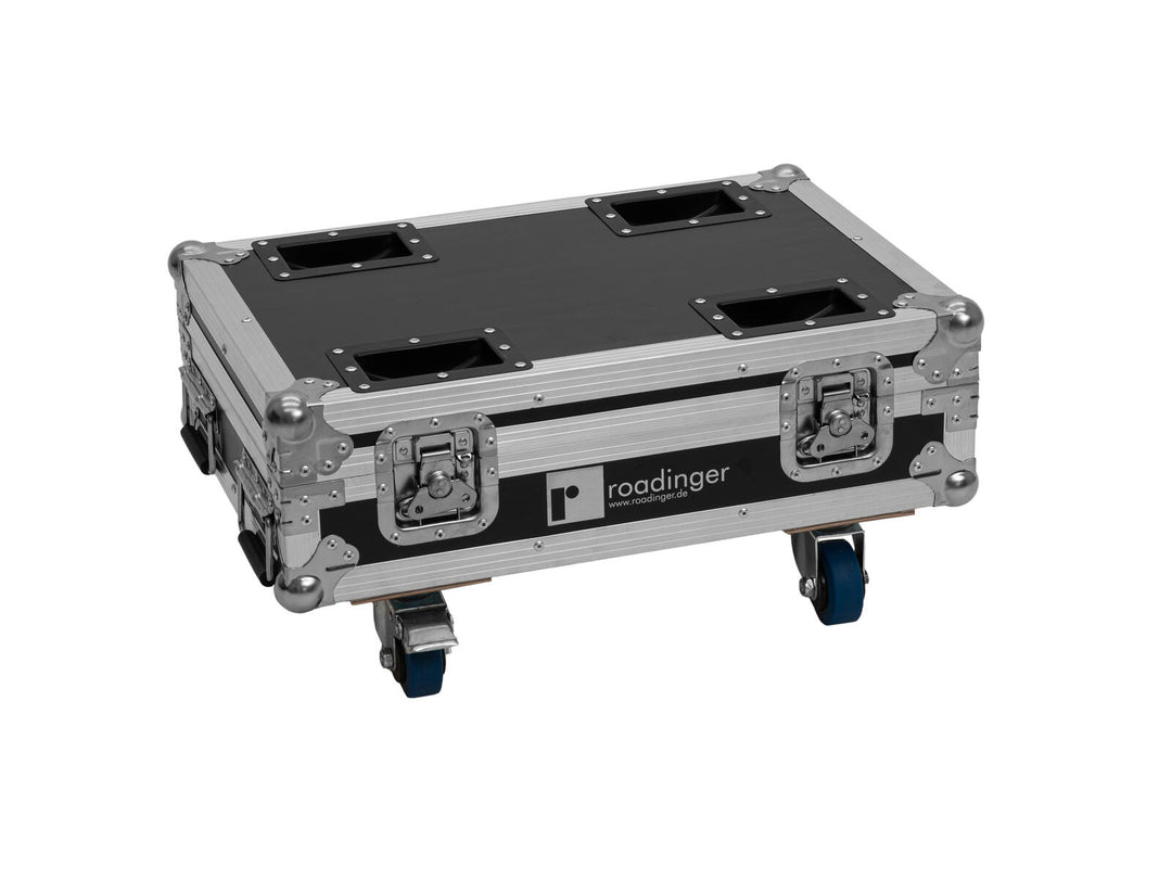 ROADINGER Flightcase 8x AKKU Mini IP UP-4 QCL spot MK2 mit Ladefunktion