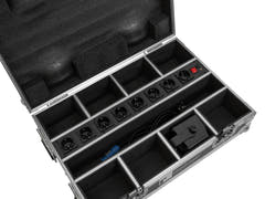 ROADINGER Flightcase 8x AKKU Mini IP UP-4 QCL spot MK2 mit Ladefunktion