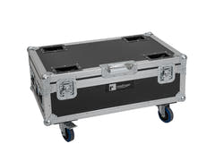 ROADINGER Flightcase 6x AKKU UP-4 QCL Spot QuickDMX MK2 mit Ladefunktion und Rädern