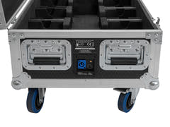 ROADINGER Flightcase 6x AKKU UP-4 QCL Spot QuickDMX MK2 mit Ladefunktion und Rädern