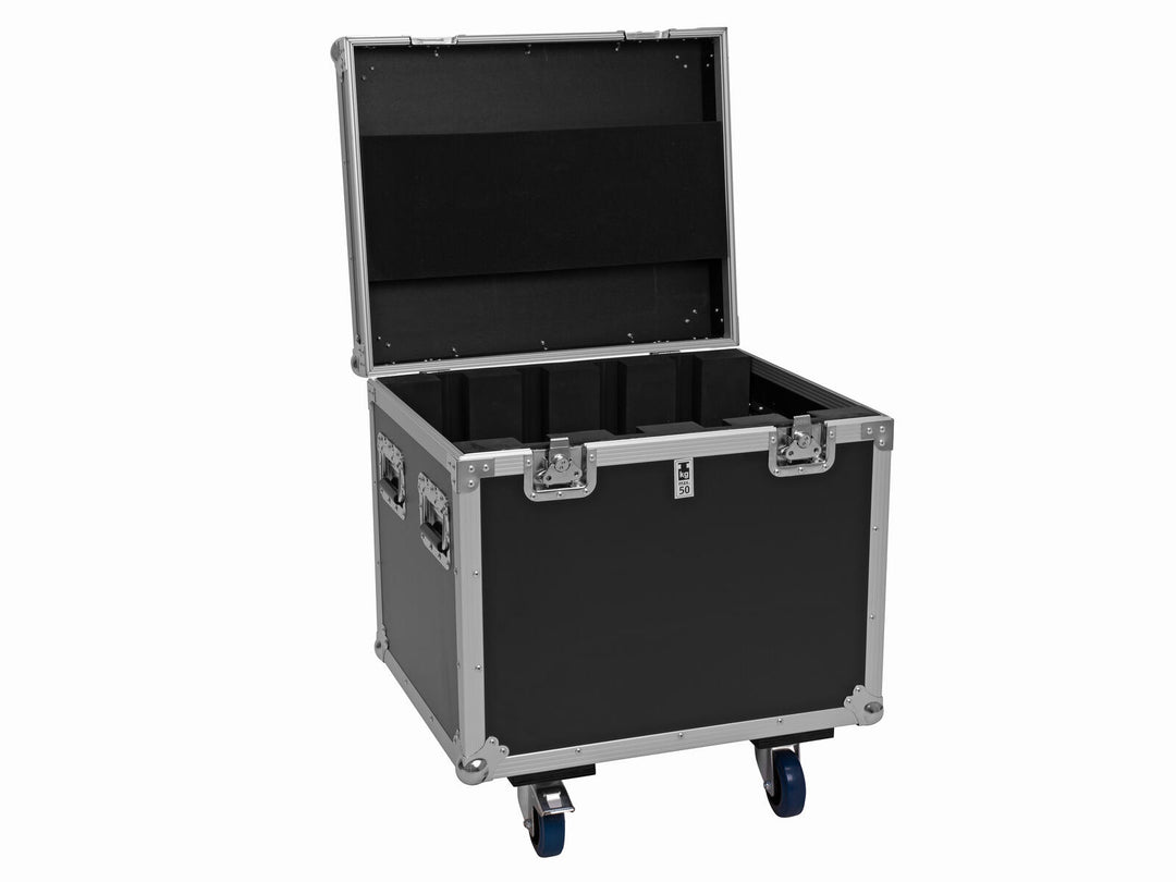 ROADINGER Flightcase 4x Pixel Matrix Panel 5x5 RGB/WW mit Rädern