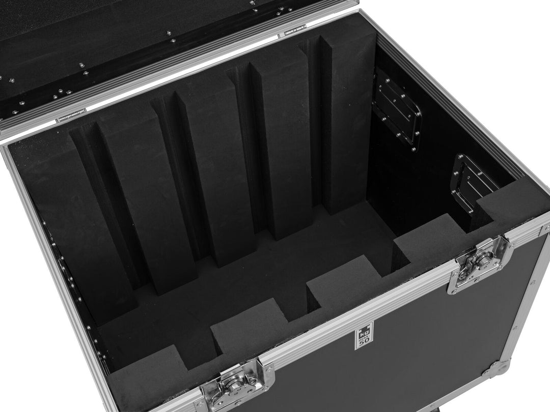 ROADINGER Flightcase 4x Pixel Matrix Panel 5x5 RGB/WW mit Rädern