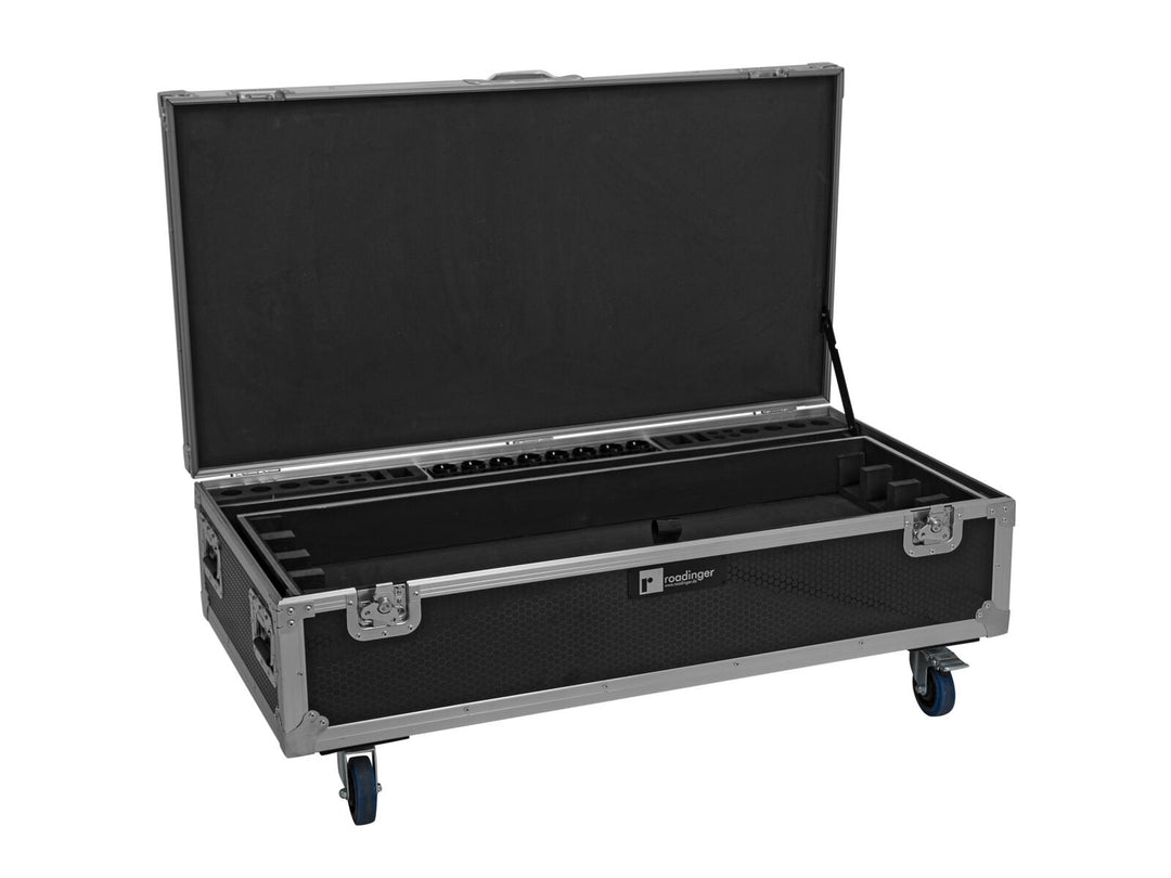 EUROLITE Set 8x AKKU IP Pixel Tube 360° PRO CRMX + Flightcase mit Rollen und Ladefunktion