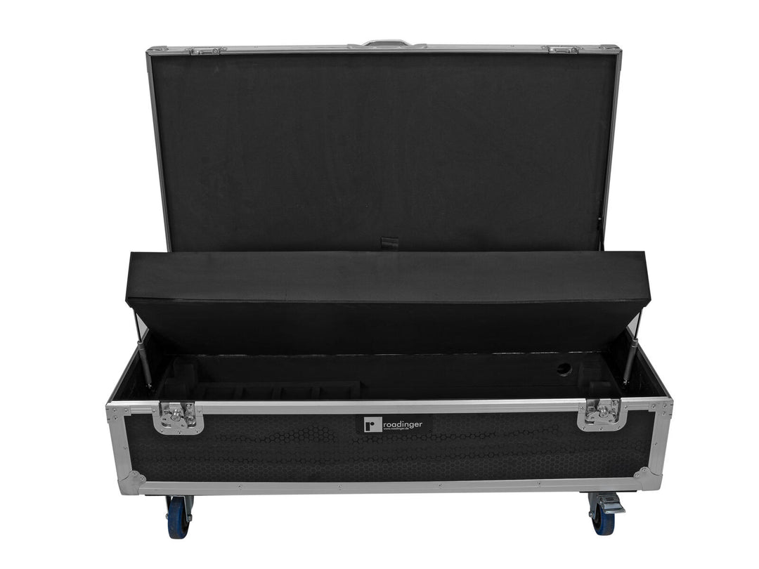 ROADINGER Flightcase 8x AKKU IP Pixel Tube 360° PRO CRMX mit Ladefunktion und Rollen