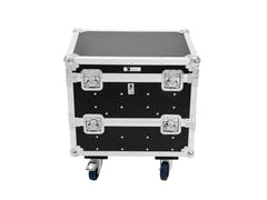 ROADINGER Flightcase 8x IP PIX Strobe RGB CW+WW mit Rädern