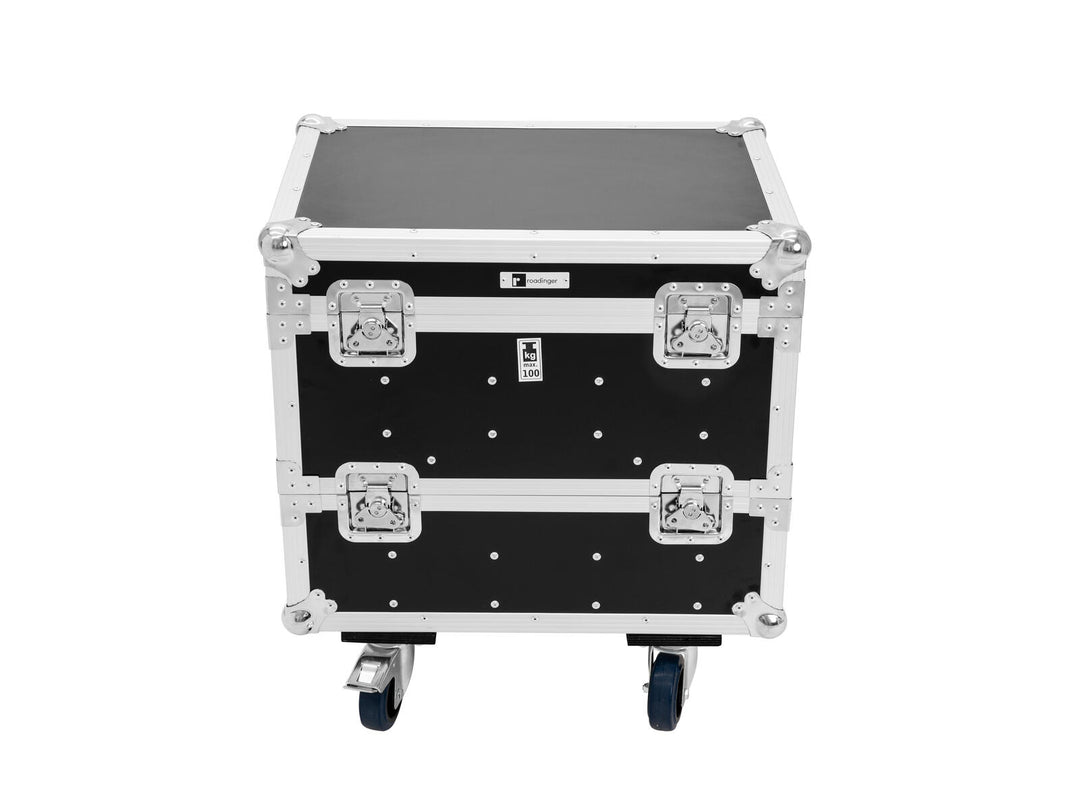 ROADINGER Flightcase 8x IP PIX Strobe RGB CW+WW mit Rädern