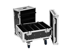 ROADINGER Flightcase 8x IP PIX Strobe RGB CW+WW mit Rädern