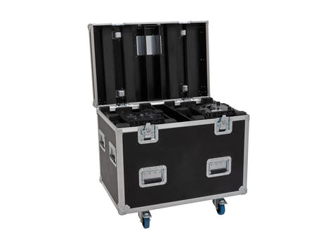 ROADINGER flightcase HIGHLINE 4x LED IP TMH-S250/B250, mit Rädern