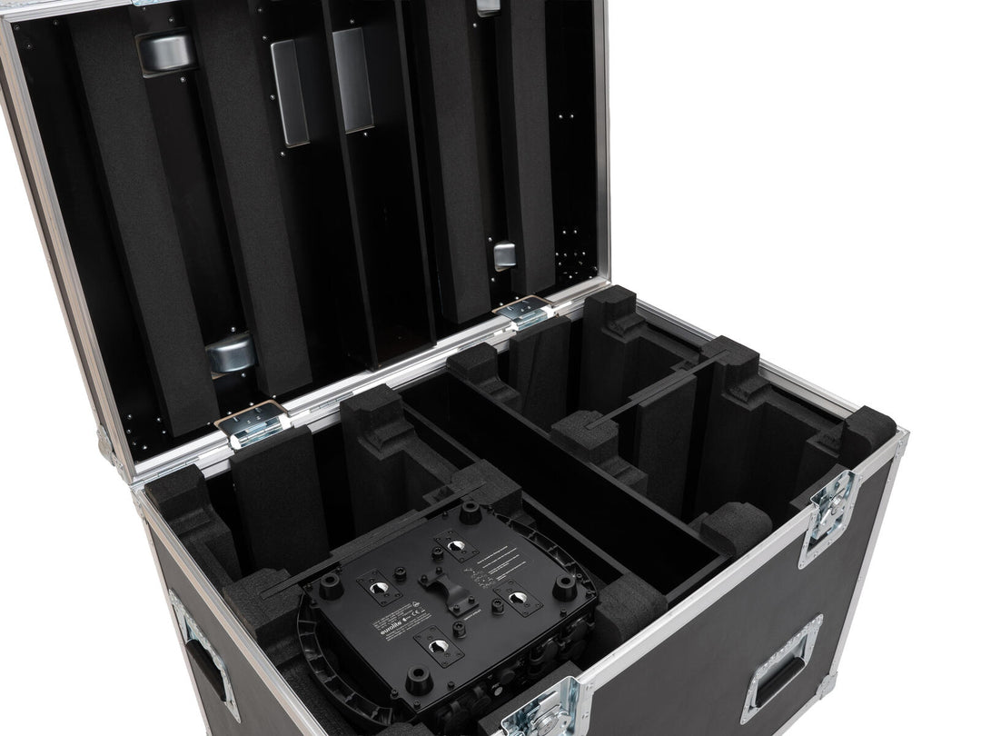 ROADINGER flightcase HIGHLINE 4x LED IP TMH-S250/B250, mit Rädern