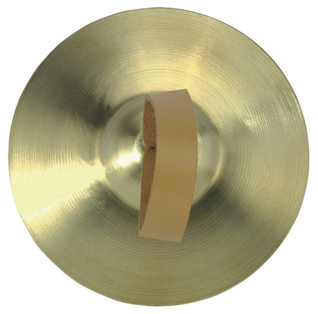 GEWA BSX Handbecken aus Messing, 20 cm, Paar mit Lederriemen