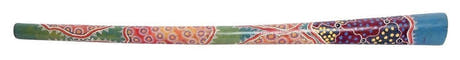 Kamballa Didgeridoo aus bemaltem Teak, ca. 130 cm