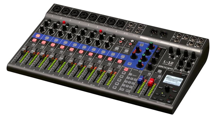 Zoom LiveTrak L-12 digitalmixer und Recorder