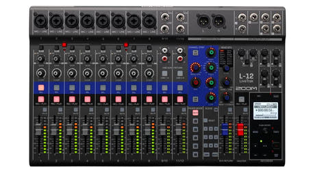 Zoom LiveTrak L-12 digitalmixer und Recorder