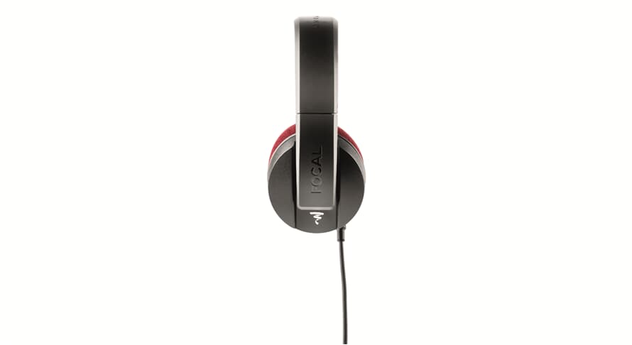 Focal Listen Professional DJ-Kopfhörer (Schwarz/Rot)