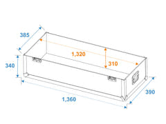 ROADINGER Flightcase 2x LCD ZL50