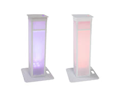 EUROLITE 2x Stage Stand variable inkl. Abdeckung und Tasche, weiß