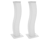 2 stage stands with curved steel legs